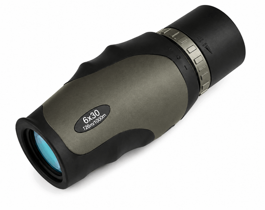 Monoclu compact 6x30 pentru drumeții și observare