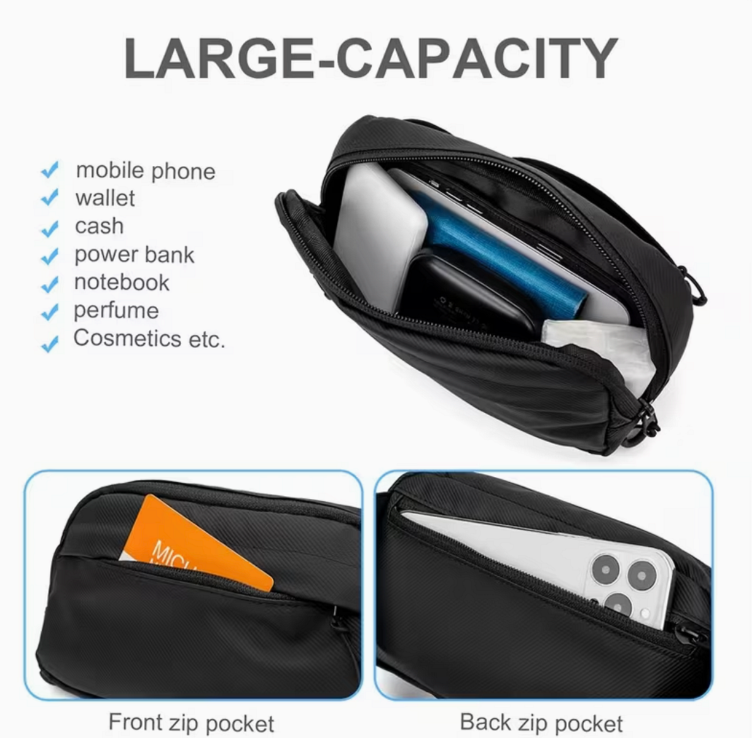 Geantă compactă pentru talie EDC – geantă minimalistă de zi cu zi