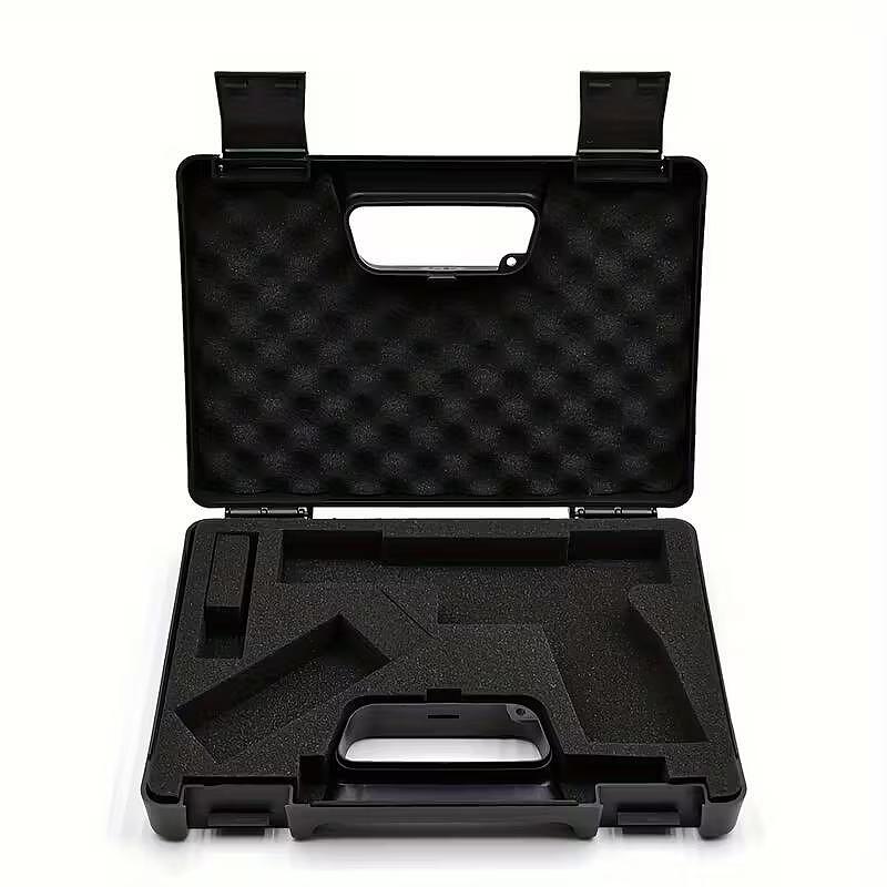 Valiză din plastic pentru pistol cu burete - neagră