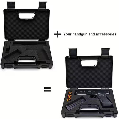 Valiză din plastic pentru pistol cu burete - neagră