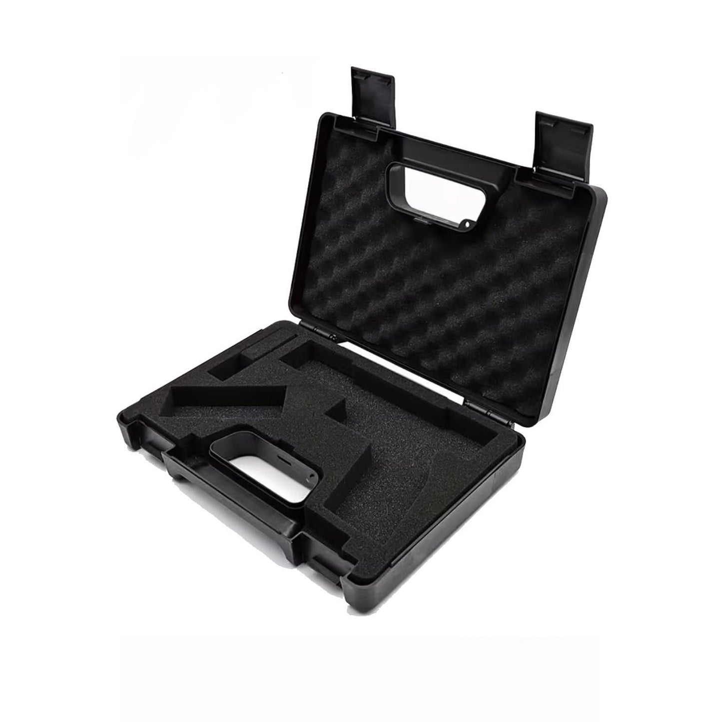 Valiză din plastic pentru pistol cu burete - neagră