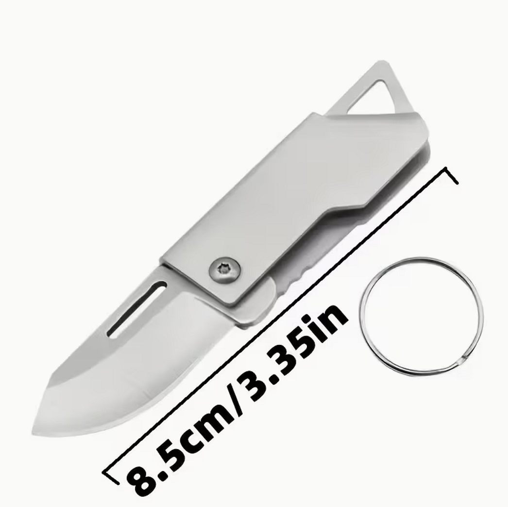 Mini briceag pliabil pentru breloc – unealtă EDC compactă