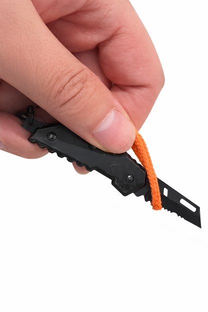 Mini briceag tactic pliabil - zimțat