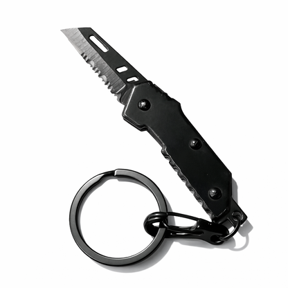 Mini briceag tactic pliabil - zimțat