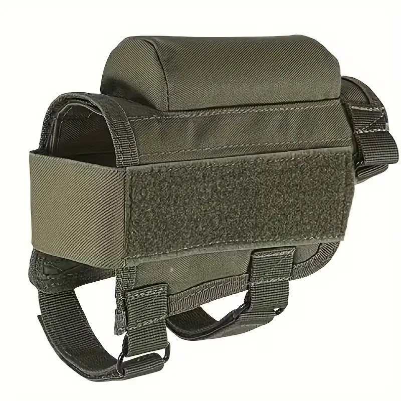 Suport obrazar pentru pat cu buzunare pentru cartușe de vânătoare, negru