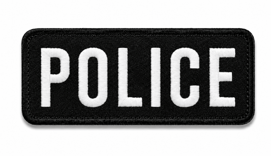 Emblemă POLICE 25x9 cm cu velcro