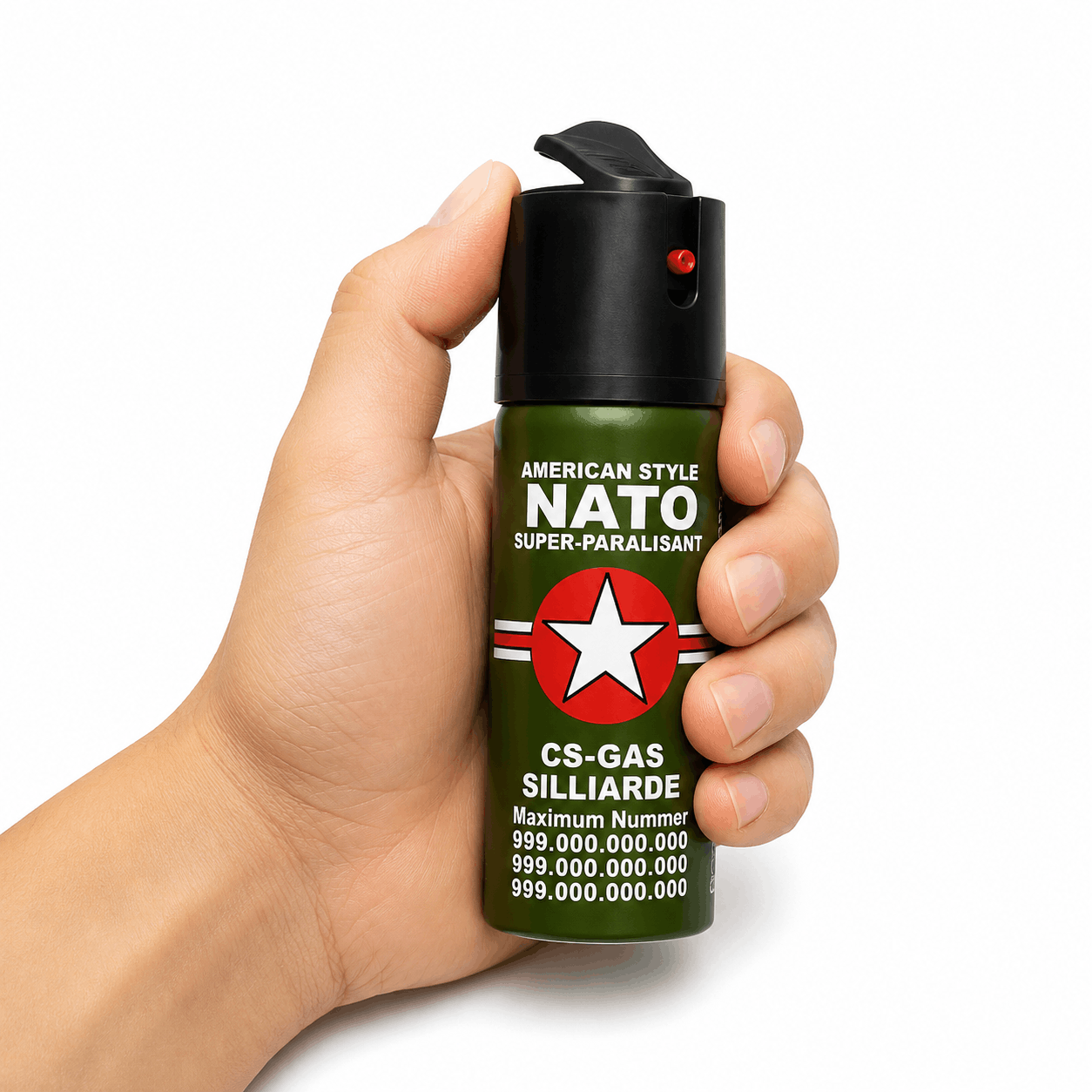 Парализиращ спрей NATO CS-GAS 60 ml – спрей за самозащита с дюза Jet до 3 м