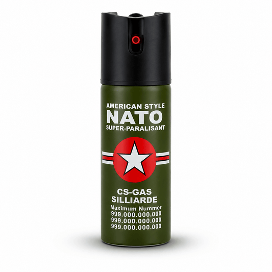 Spray paralizant NATO CS-GAS 60 ml - spray de autoapărare cu duză Jet până la 3 m