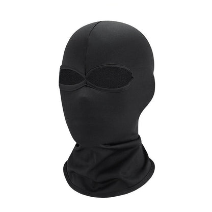 Cagula tactică cu două orificii pentru ochi, neagră