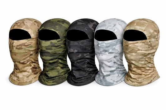 Balaclavă tactică camuflaj cu o singură deschidere - mască de față