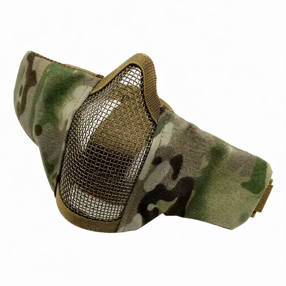 Masca tactică metalică pentru față cu plasă - protecție pentru gură