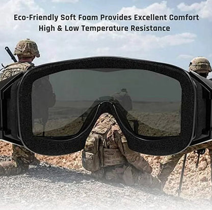 Masca de protecție tactică, ochelari anti-ceață
