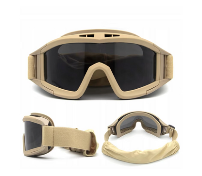 Masca de protecție tactică, ochelari anti-ceață