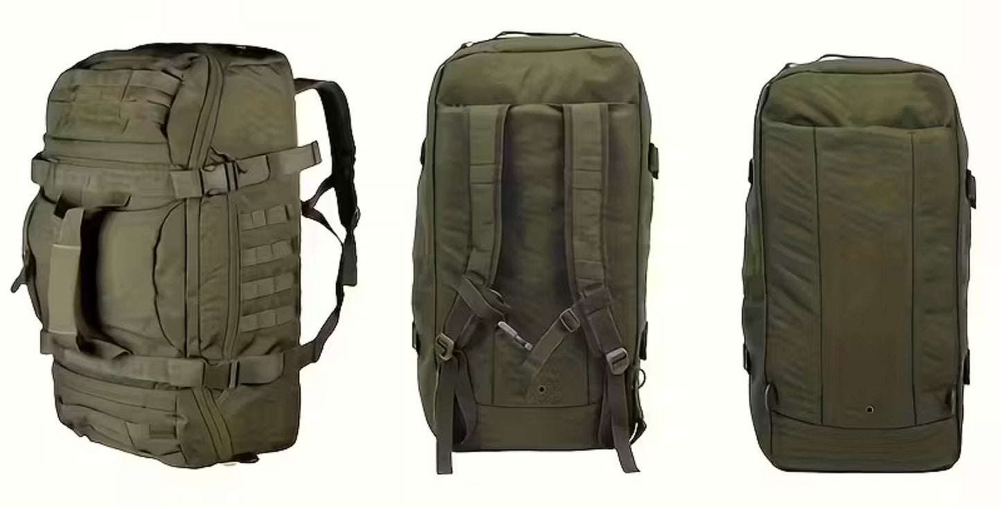 Rucsac tactic 3în1 45L cu sistem MOLLE – rucsac, geantă de voiaj și geantă de mână