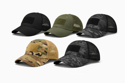 Șapcă tactică Trucker cu plasă, velcro
