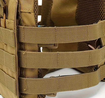 Vestă tactică Plate Carrier, sistem MOLLE, reglabilă