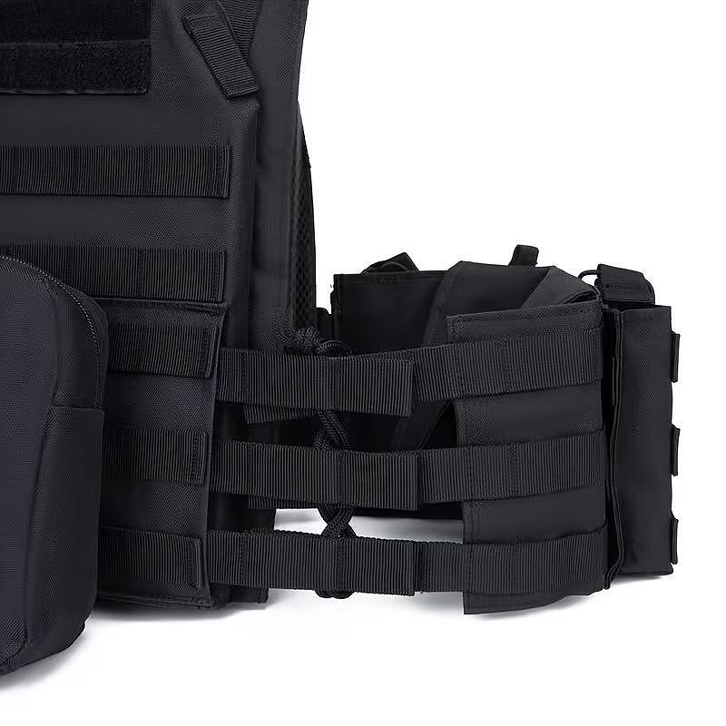 Vestă tactică Plate Carrier, sistem MOLLE, cu module - reglabilă