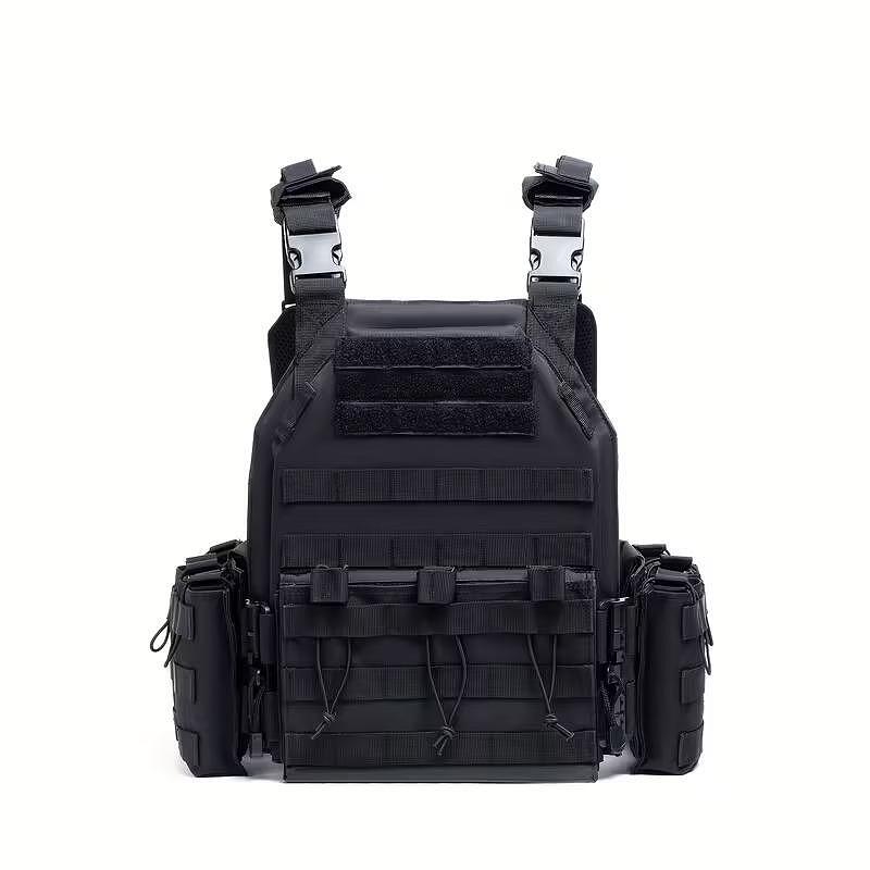 Vestă tactică Plate Carrier, sistem MOLLE, cu module - reglabilă