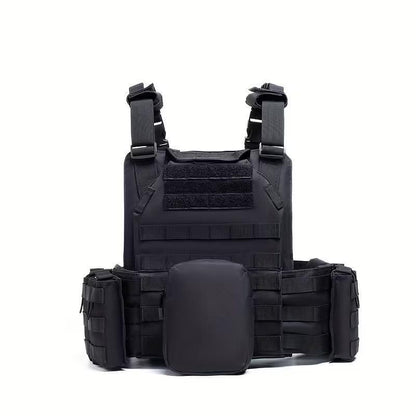 Vestă tactică Plate Carrier, sistem MOLLE, cu module - reglabilă