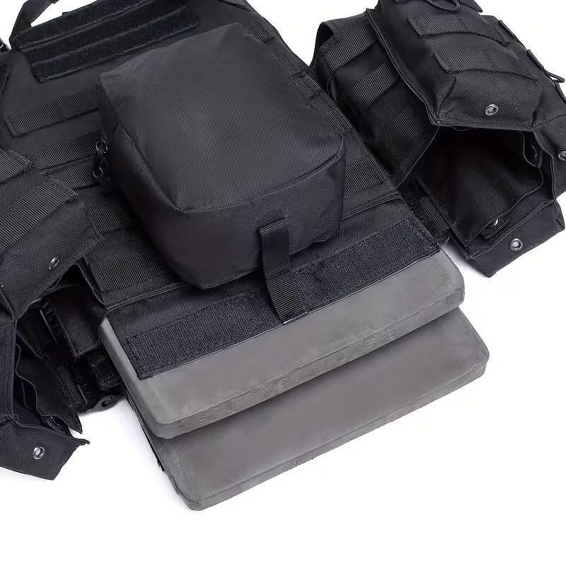 Vestă tactică Plate Carrier, sistem MOLLE, cu module - reglabilă