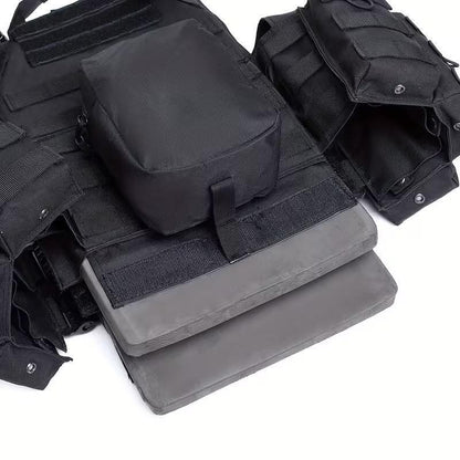 Vestă tactică Plate Carrier, sistem MOLLE, cu module - reglabilă
