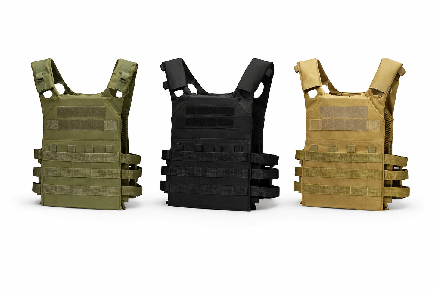 Vestă tactică Plate Carrier, sistem MOLLE, reglabilă