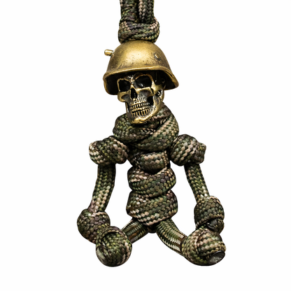 Breloc tactic Paracord Craniu Soldat