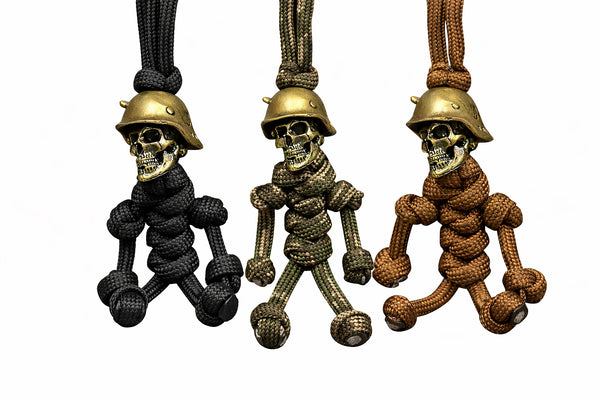 Breloc tactic Paracord Craniu Soldat
