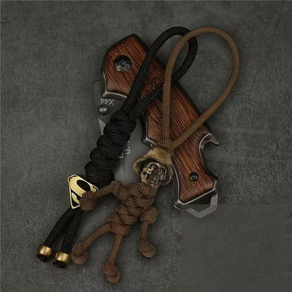 Breloc tactic Paracord Craniu Soldat