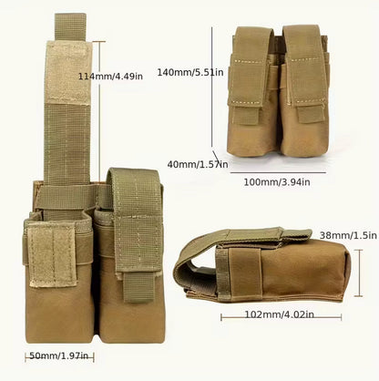 Toc tactic pentru încărcătoare de pistol, sistem MOLLE