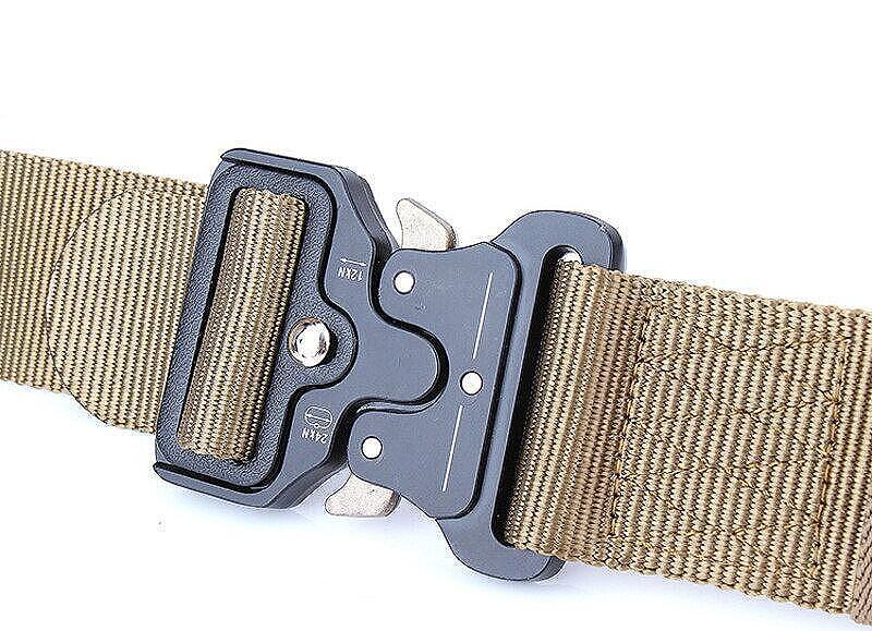 Curea tactică Cobra, cu cataramă rapidă, neagră - 125 cm