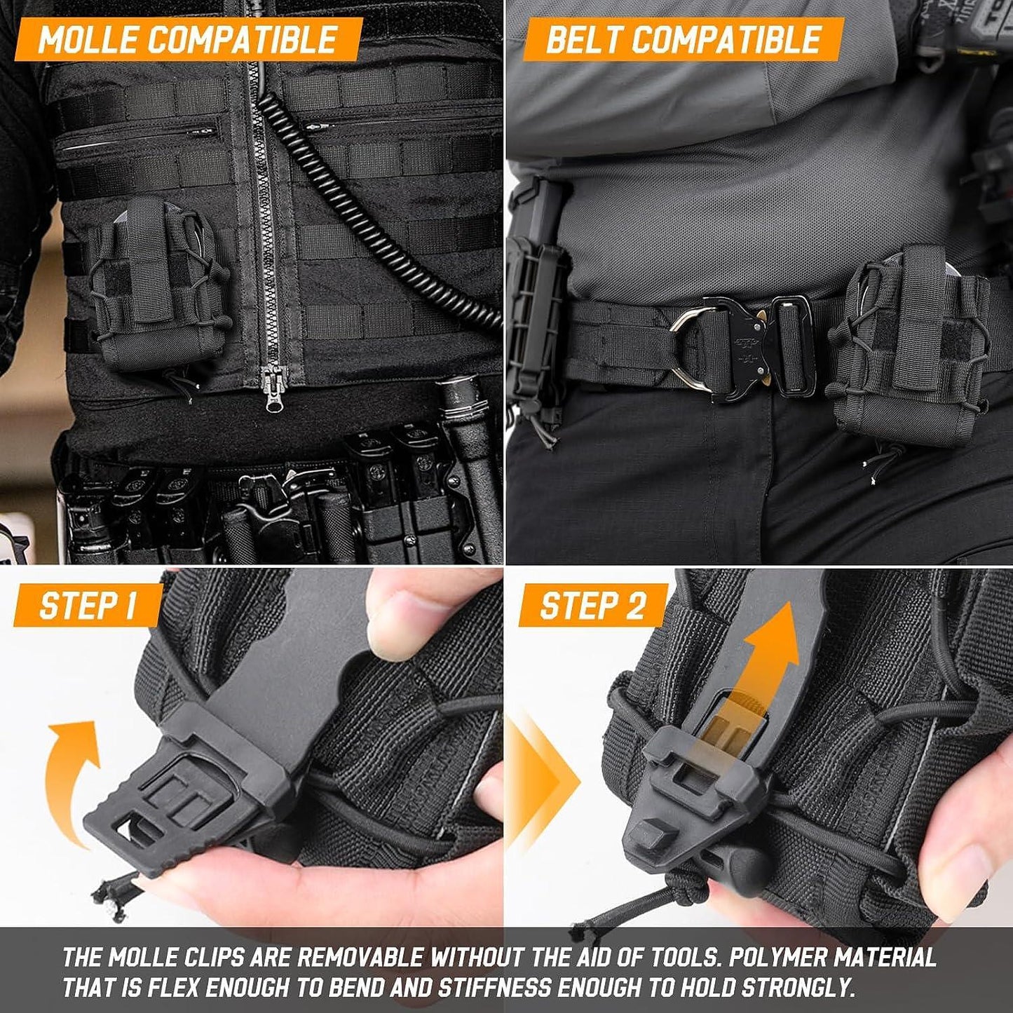 Toc tactic pentru cătușe, cu sistem MOLLE