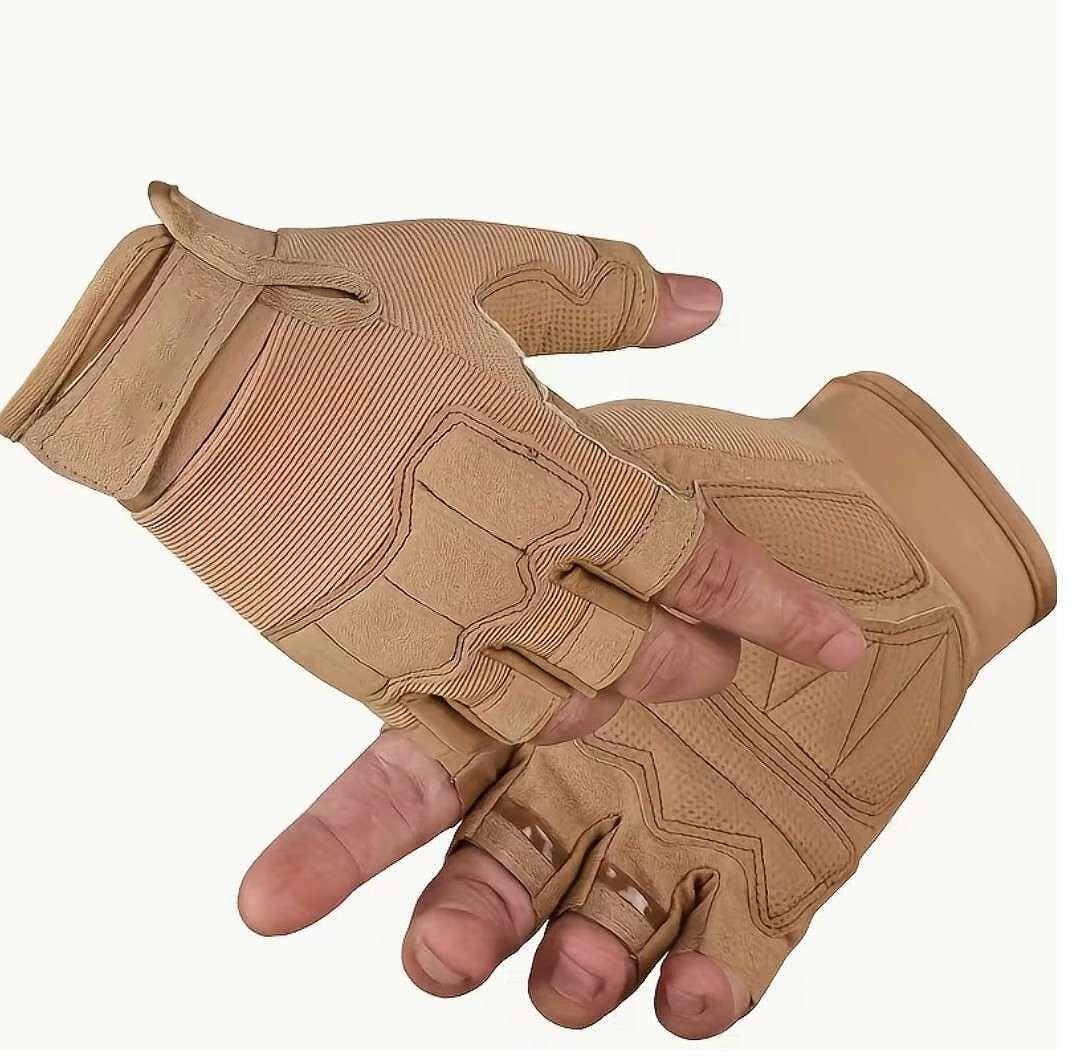 Mănuși tactice fără degete cu protecție întărită