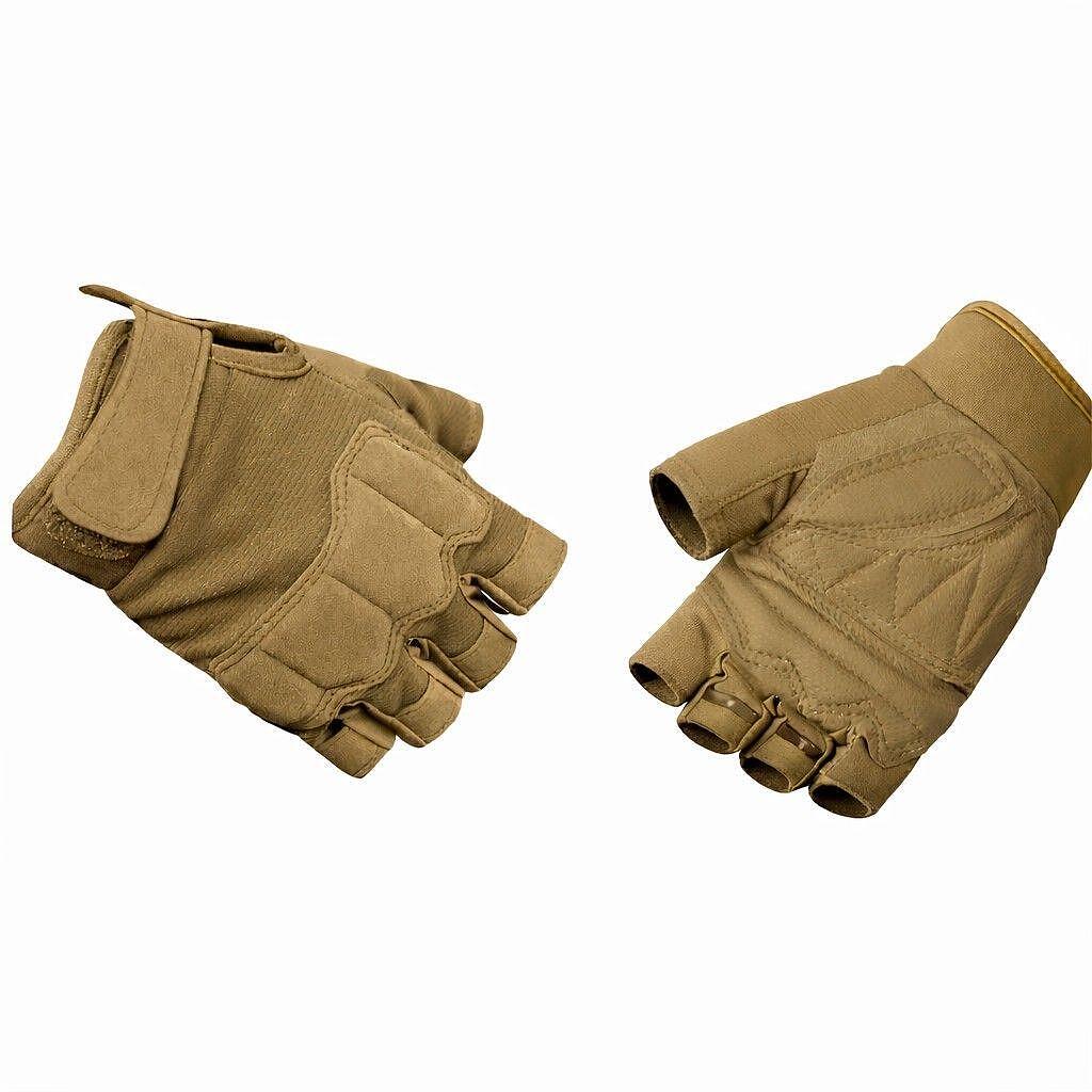 Mănuși tactice fără degete cu protecție întărită