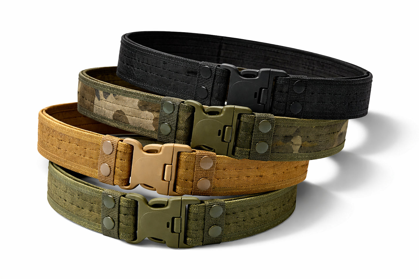 Centură tactică lată 5 cm cu cataramă rapidă, 125 cm