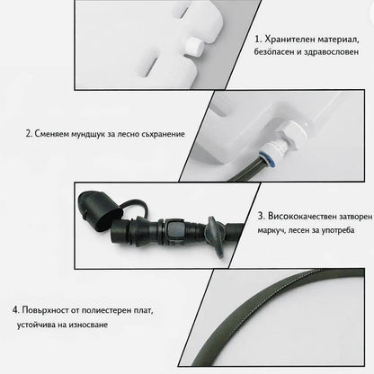 Rezervor tactic de apă pentru vestă (Plate Carrier) – 1.5L