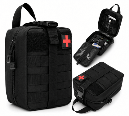 Trusă tactică MOLLE BlackAirsoft Rip-Away, geantă medicală de prim ajutor