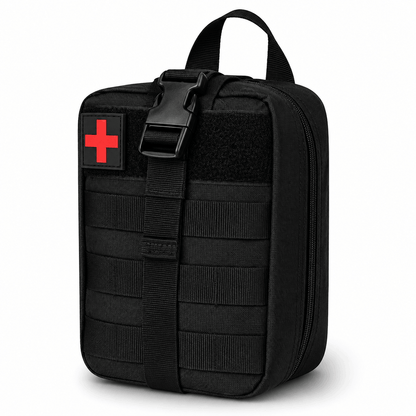 Trusă tactică MOLLE BlackAirsoft Rip-Away, geantă medicală de prim ajutor