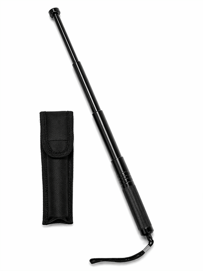 Baston telescopic din oțel Black Airsoft RAPTOR 40cm cu toc