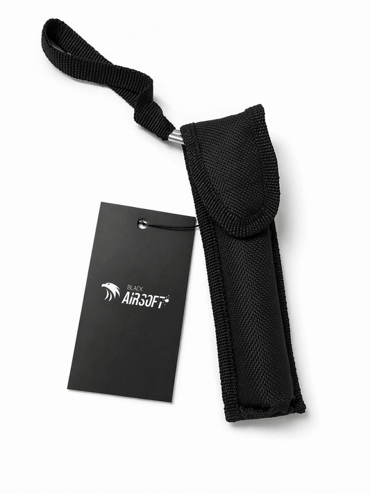 Baston telescopic din oțel Black Airsoft RAPTOR 40cm cu toc