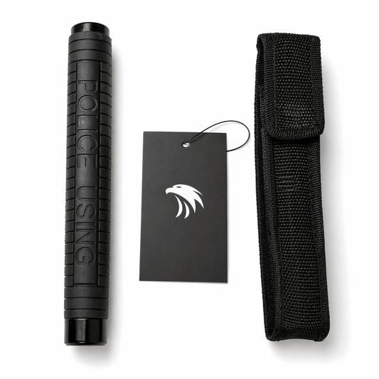 Baston telescopic oțel Black Airsoft POLICE 60cm cu toc