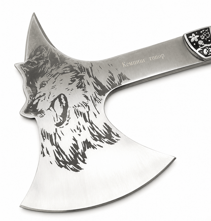 Topor de camping Wolf Edge cu husă